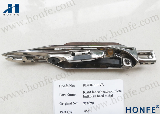 Cabezal de lanza derecho completo Bulkolan Hard Mental 717679 repuestos para telar de pinzas